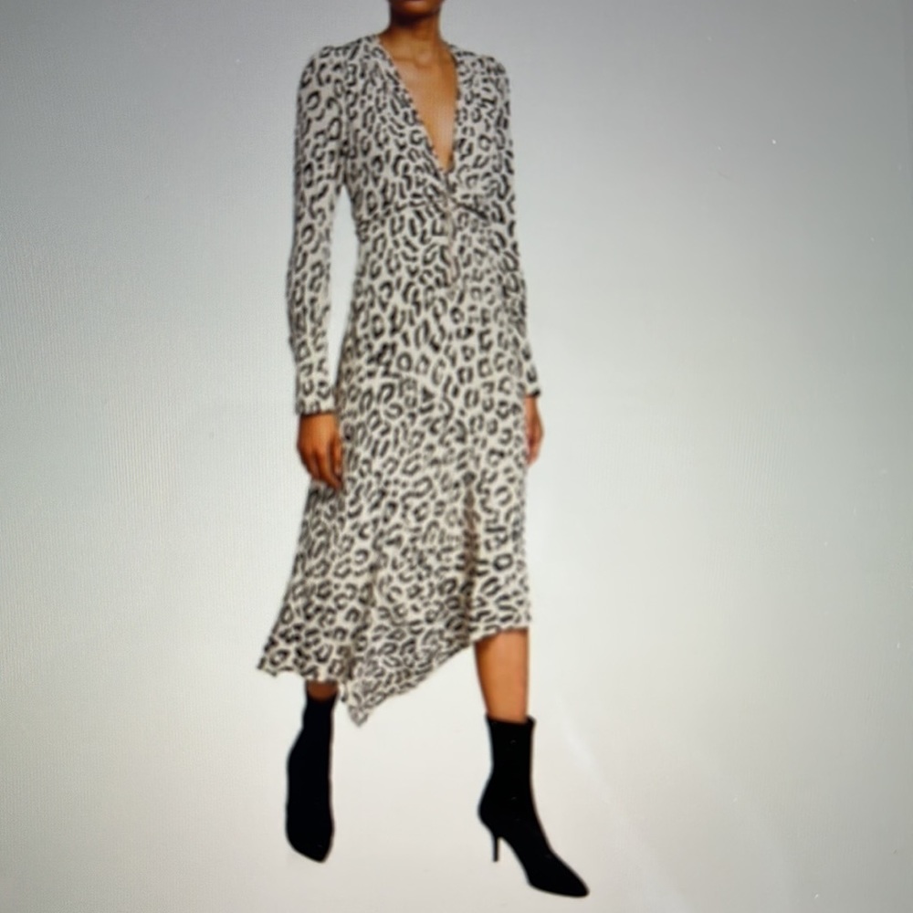 NWOT A.L.C. Eden leopard print dress